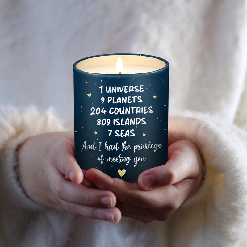 OASSIE Valentines Day Gifts for Him Her Women Men - Long Lasting Vanilla Lavender Candle 10 oz - Anniversary Wedding Birthday Gifts for Men Women Boyfriend Girlfriend Husband Wife Couples Friends - Image 5
