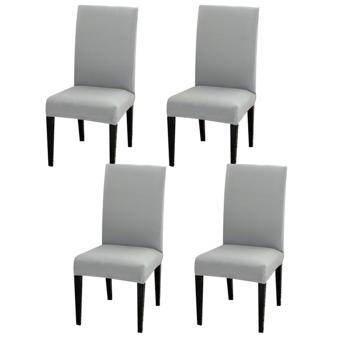 DINING ROOM CHAIR COVERS SLIPCOVERS SET OF 4 STRETCH REMOVABLE WASHABLE DINING CHAIR PROTECTOR DECORATION COVER SEAT SLIPCOVER FOR HOTEL CEREMONY BANQUET KITCHEN RESTAURANT HOME