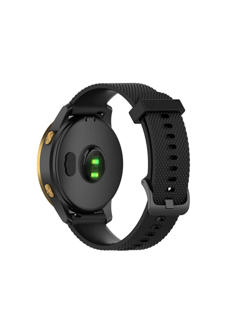 غطاء سيليكون مقاوم للغبار لحماية الشاحن مناسب لـ Fenix 6 / 6S / 6X / 5 / 5X / 5S و Forerunner 945/935/245/245M/45/45S و Instinct / Venu (10 قطع، أسود) - Image 4