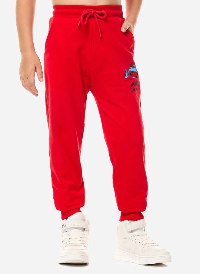 victor and jane Graphic Print Regular Fit Hoodie & Joggers Set by Styli