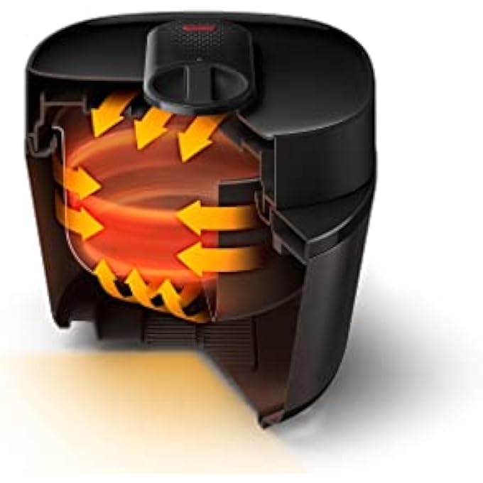 فيليبس طباخ الكل في واحد مضغوط سعة 5 لتر بشاشة لمس رقمية وبرامج طهي محددة مسبقًا HD215156 أسود - Image 4