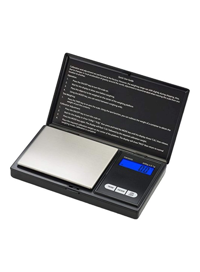 Smart Weigh SWS600 Elite Pocket Sized Digital Gram Scale,Jewelry Scale,Gram Scale,Nutrition Kitchen Scale, School Scale with Slim Design 600 x 0.1g, Black - Image 1