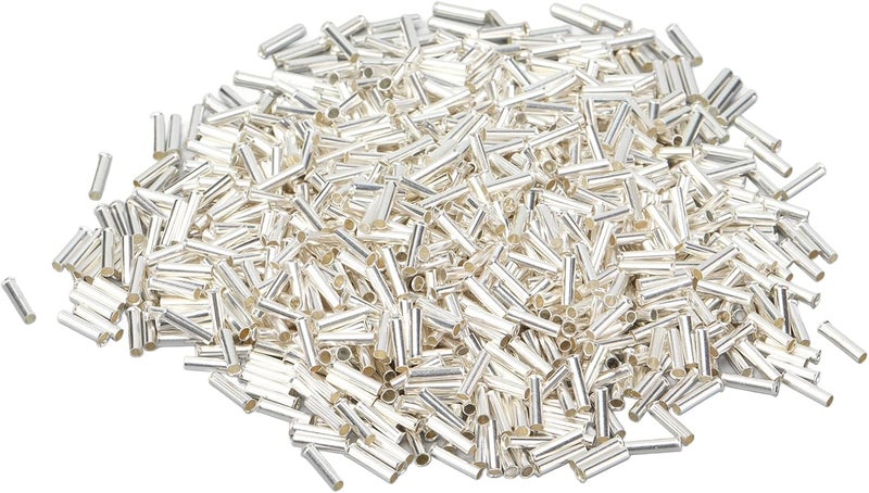 1000Pcs Wire Ferrule Wire Ferrule Copper Crimp Connector End Terminal Copper Crimp Connector + Tinned Outer Layer Non Insulated Oxidation Wires Ferrules - Image 5