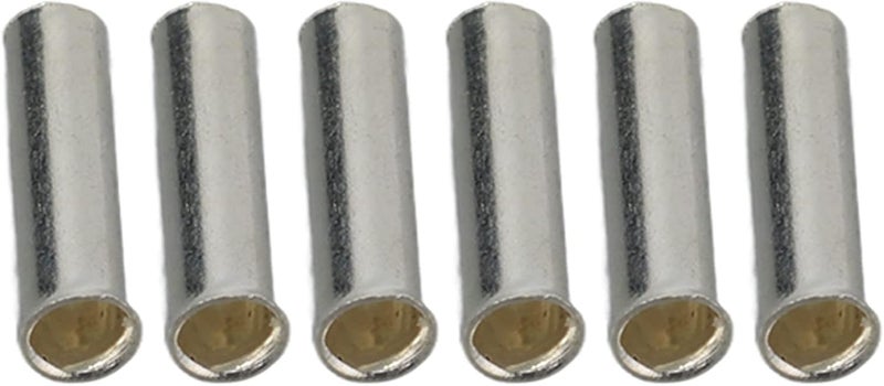 1000Pcs Wire Ferrule Wire Ferrule Copper Crimp Connector End Terminal Copper Crimp Connector + Tinned Outer Layer Non Insulated Oxidation Wires Ferrules - Image 1