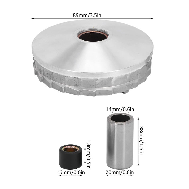 EVGATSAUTO Racing Variator Kit, moped variator scooter variator Heat Dissipation High Performance Replacement for GY6 50cc 139QMB Based Engine variator clutch variator pulley kit Engine Front Clutch - Image 2