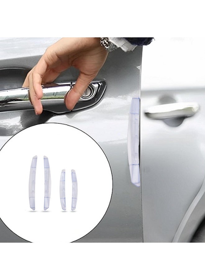 3 ار 4 قطع من واقيات حواف أبواب السيارة الشفافة المضادة للتصادم وشرائط الصدمات - واقي عالمي من الخدوش لمقابض الأبواب والحواف ومرايا الرؤية الخلفية (2 كبير و2 صغير) - Image 4