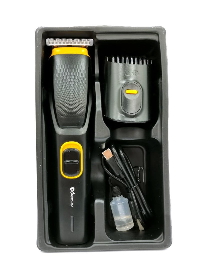 Mercury 5V USB Type-C Body Trimmer for Men, Men Grooming for Body,Electric Trimmer,Body Shaver Groomer Safe Shaver T-Blade for Zero Size Cutting, Rechargeable Hair Clipper, Precision Stainless Steel Cutter, 45 Minutes Continuous Use MC206 - Image 2