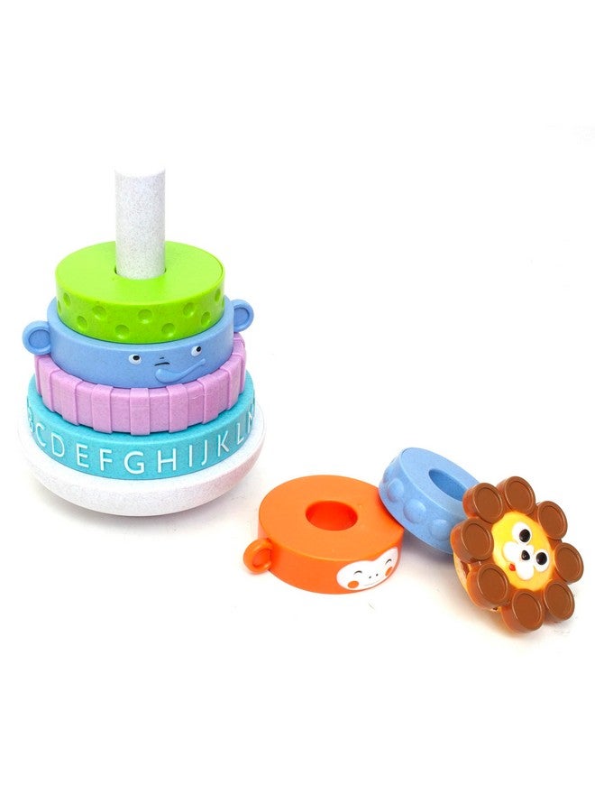 BOLEY Boley Roo Crew: Stacking Rings - 8 Pieces, Baby & Toddler Sensory Toy, Animal, Colors & ABC Developmental Educational Activity Toy, Preschool Ages 2+ - Image 3