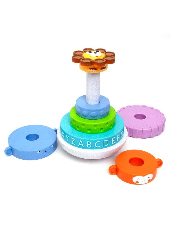 BOLEY Boley Roo Crew: Stacking Rings - 8 Pieces, Baby & Toddler Sensory Toy, Animal, Colors & ABC Developmental Educational Activity Toy, Preschool Ages 2+ - Image 4