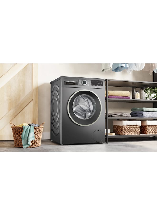 BOSCH Series 4 washing machine, frontloader fullsize 9 kg , Cast iron grey WGA244Z1EG WGA244Z1EG Graphite - Image 5