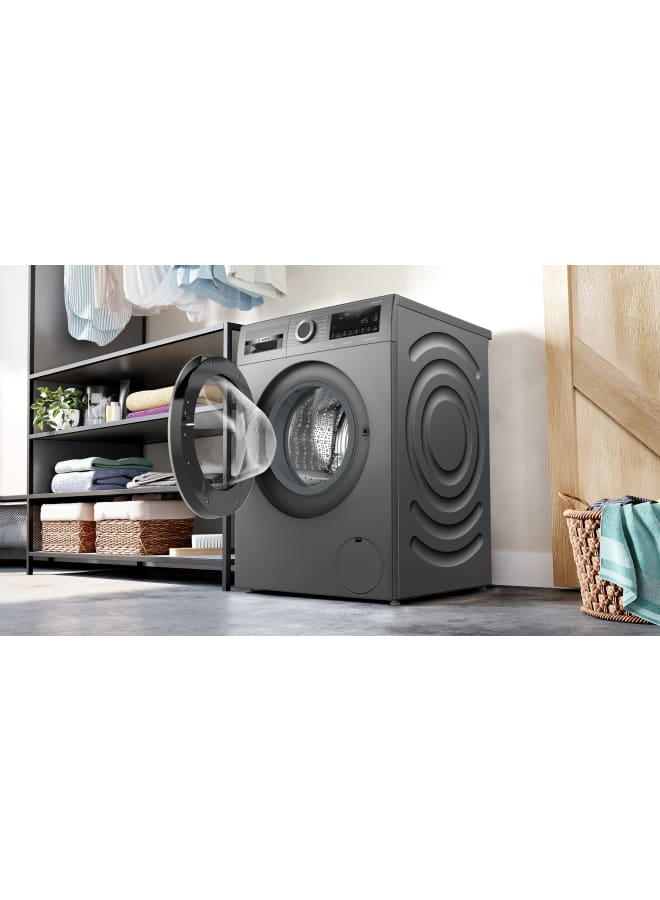 BOSCH Series 4 washing machine, frontloader fullsize 9 kg , Cast iron grey WGA244Z1EG WGA244Z1EG Graphite - Image 4