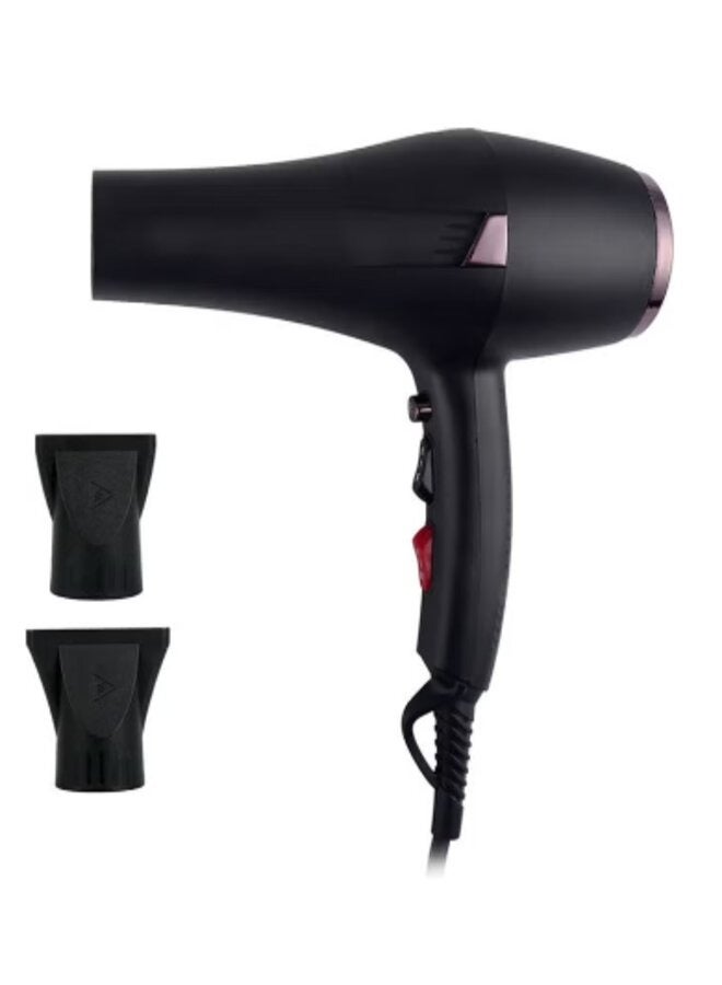 عام مجفف شعر متعدد الوظائف مزود بفوهة لتجميع الرياح أسود 32x10.5x25سم - Image 1