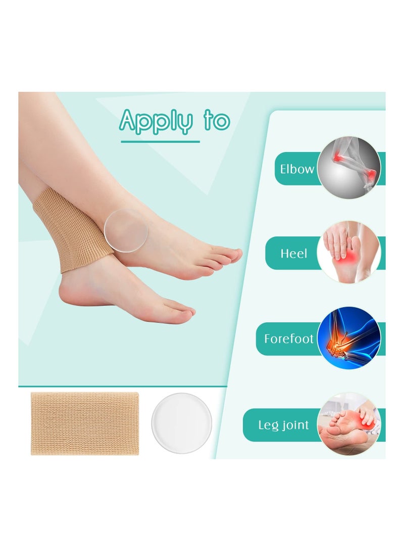 Generic Cross Ankle Gel Sleeve Padded Skate Socks Protector Pads Support Brace Pad Skateboard Accessories for Skating Riding Ski Protection Foot 4 Pieces - Image 3