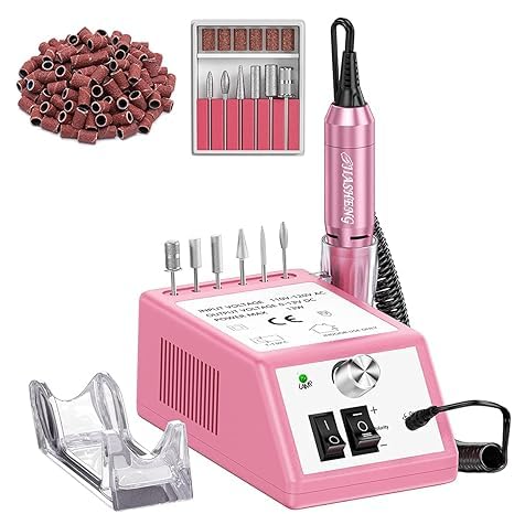 Qtavia Electric Nail Drill 30000rpm Professional Nail Drill Machine Compact Electrical Nail File Kit for Acrylic Gel Nails Efile Drill for Manicure and Pedicure Salon Use - Image 1