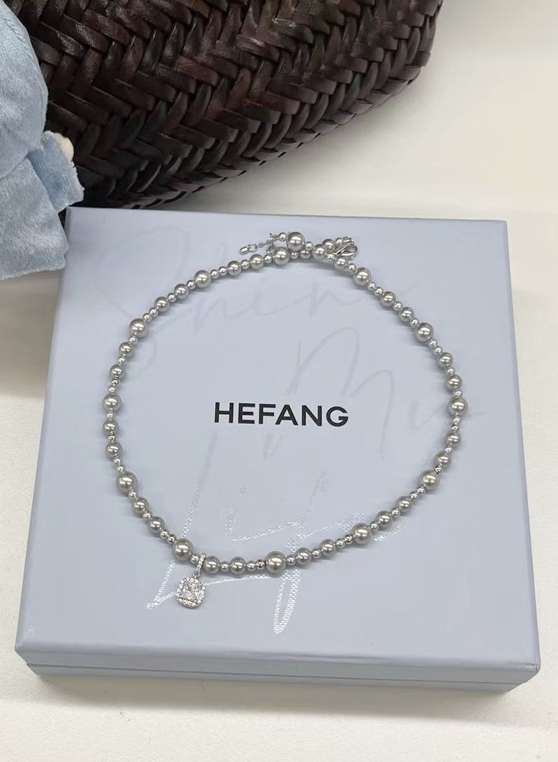 HEFANG Light Luxury And Minimalist Design Bubble Sugar Necklace  - Image 1