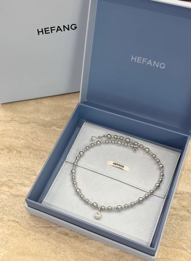 HEFANG Light Luxury And Minimalist Design Bubble Sugar Necklace  - Image 2