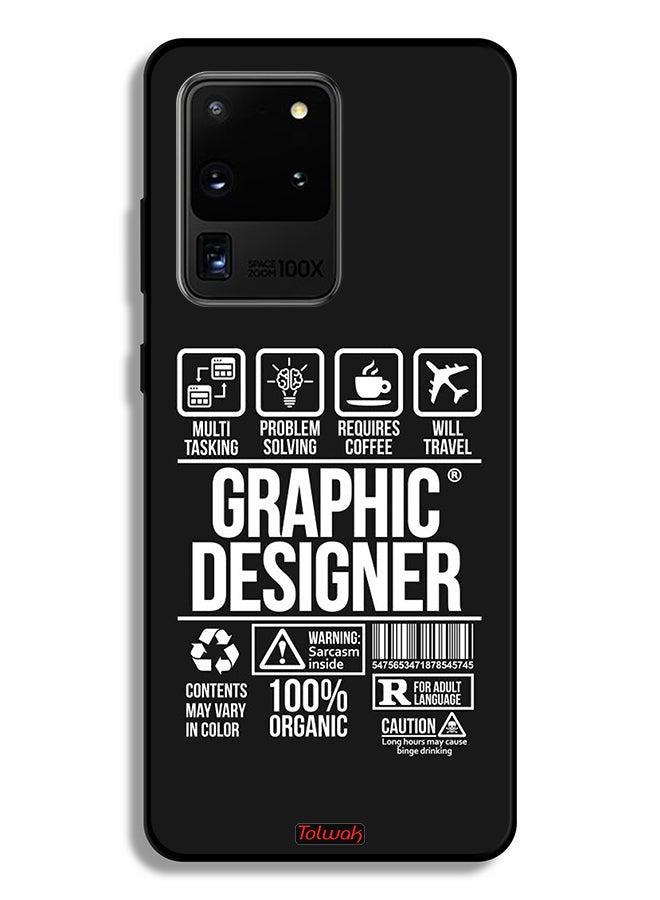 Tolwak Samsung Galaxy S20 Ultra Protective Case Cover Graphic Designer Sticker - Image 2