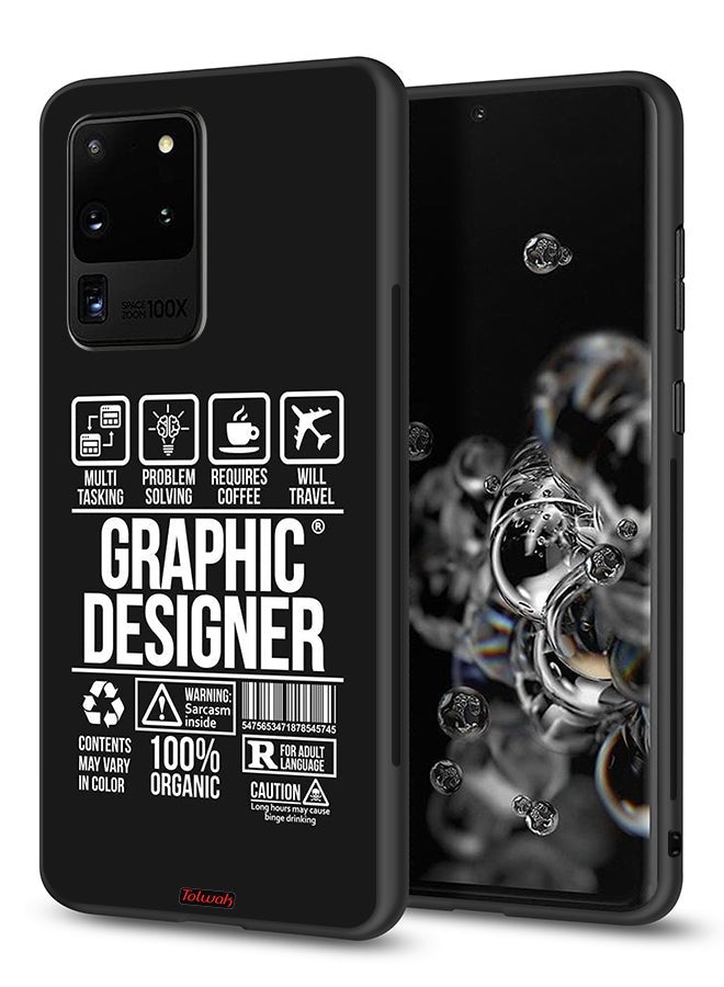 Tolwak Samsung Galaxy S20 Ultra Protective Case Cover Graphic Designer Sticker - Image 1