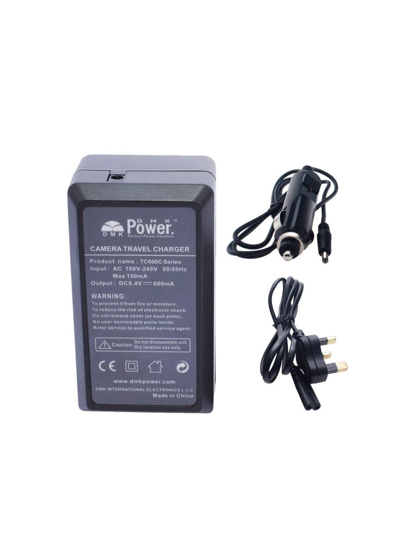 DMK Power EN-EL15 Battery Charger TC600C Compatible with Nikon D610 D7000 D7100 D7200 D750 D800 - Image 2