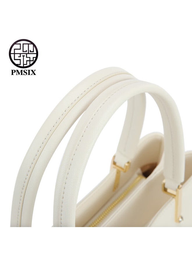 Pmsix Mother's Day Gift, Practical Present For Mom, Chinese-style New Design, Large Capacity, Crossbody And Handheld, Embroidered Cowhide Bag - Image 3