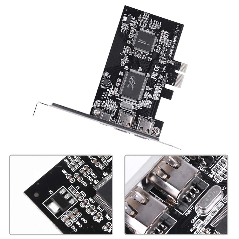 بطاقة تحكم PCI Express Firewire 1394a مع كابل بسرعة 800 ميجابت في الثانية للأجهزة IEEE 1394 - Image 3