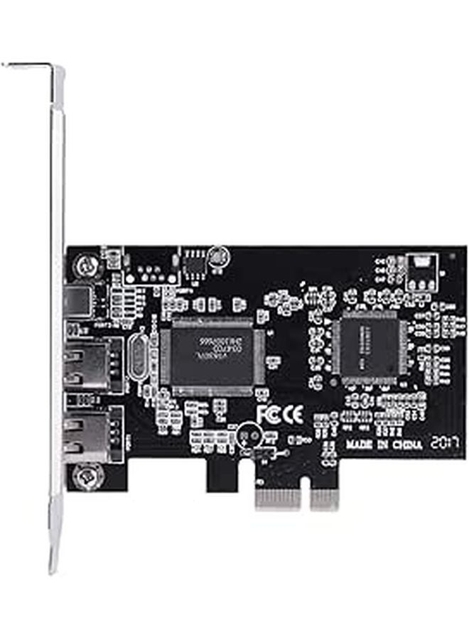 بطاقة تحكم PCI Express Firewire 1394a مع كابل بسرعة 800 ميجابت في الثانية للأجهزة IEEE 1394 - Image 1