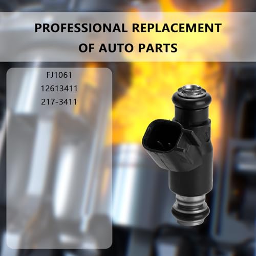 NECATUO Set of 8 Fuel Injectors Compatible with Chevrolet Express Suburban GMC Savana Sierra Yukon XL 1500 2500 3500 53L V8 Replaces FJ1061 12613411 2173411 - Image 3