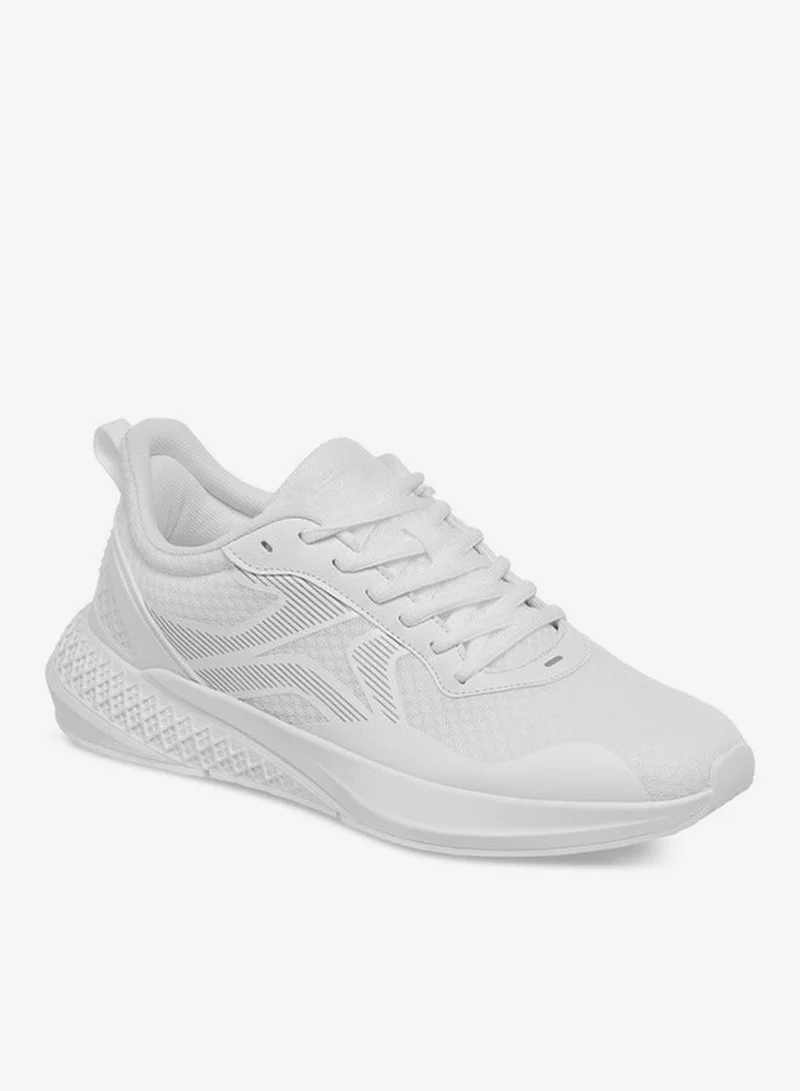 Dash Men Panelled Shoes with Lace-Up Closure