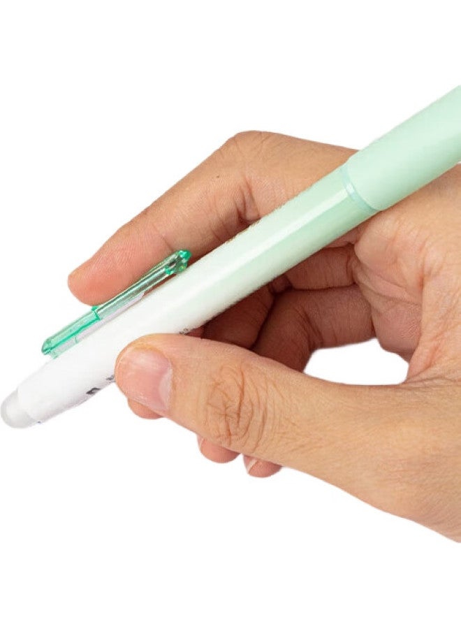 Deli Ergonomic Retractable Erasable Gel Pen, 0.5Mm Bullet Tip (Erasable Crystal Blue), 12 Pens/Box, A667 - Image 1