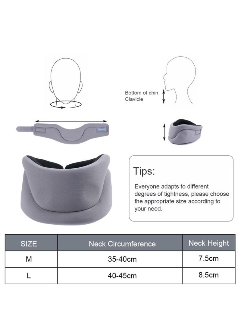 Generic - Neck Brace, Soft Foam Cervical Collar for Sleeping, Neck Support Brace for Neck Pain Relief, Wraps Keep Vertebrae Stable and Aligned for Relief of Cervical Spine Pressure for Women & Men, M - Image 1