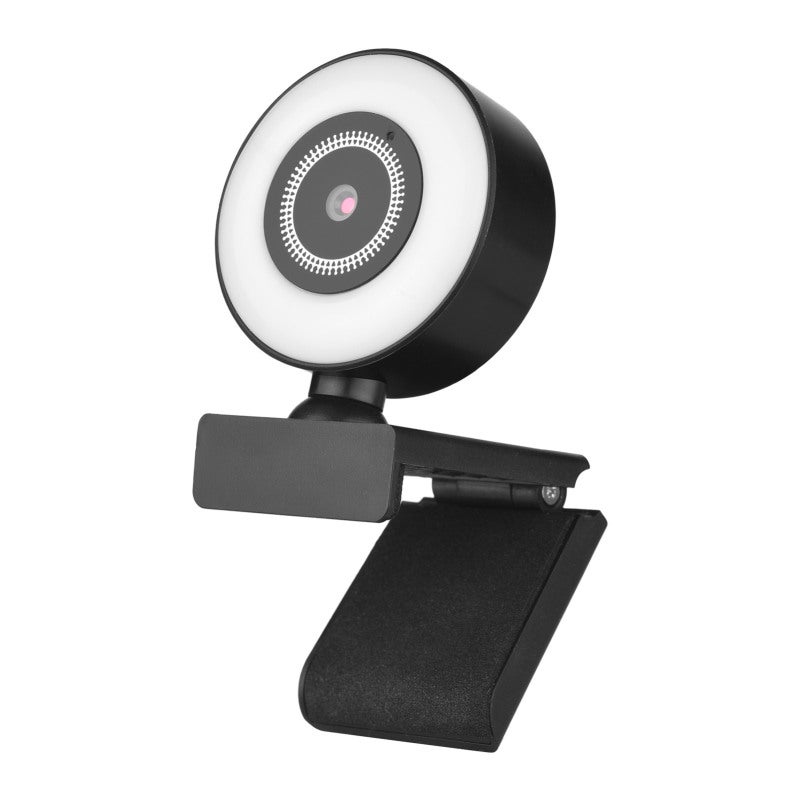 1080P USB Webcam: Black Compact Design - Plug And Play Fill Light Webcam For Video Conference Live Stream Online Teaching - Image 1