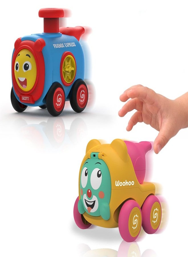 Innovitoy Kids Toy Combo Friction & Push and go Pack of 2-Friends Cartoon Train and Carnival Friction Vehicle, Push and Go Action Toys, Best Gift for Kids, 3+ Years - Image 1