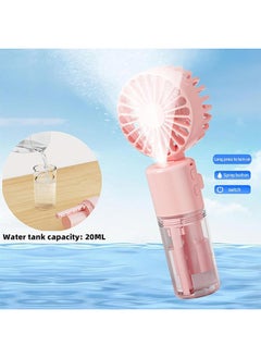 General Portable Handheld Misting Fan，Rechargeable Battery Operated Spray Water Mist Fan Foldable，4 Speeds，Small Personal Cooling Fans for Outdoor,Travel, Makeup, Home, Office, Camping  - Image 3