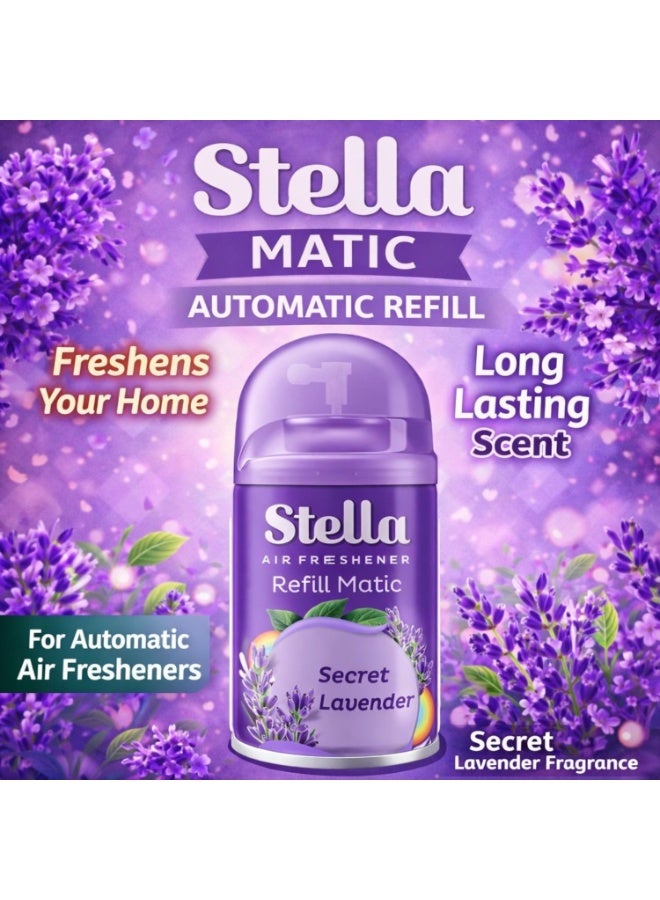 STELLA عبوة ماتيكية 225 مل (لافندر سري) + غطاء - Image 5