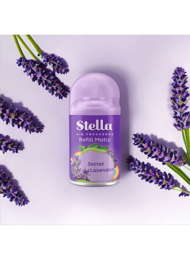 STELLA عبوة ماتيكية 225 مل (لافندر سري) + غطاء - Image 2