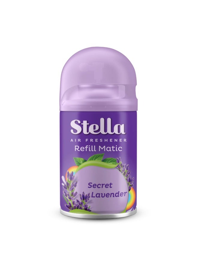 STELLA عبوة ماتيكية 225 مل (لافندر سري) + غطاء - Image 1