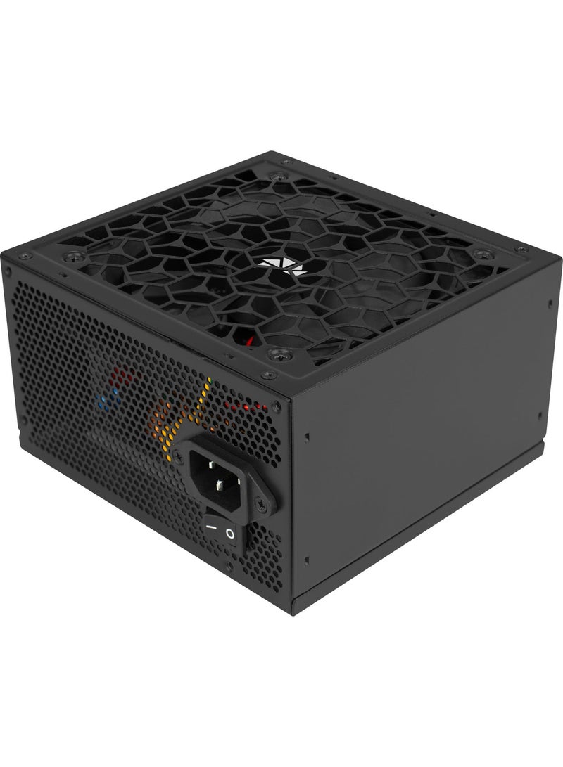 AeroCool AERO WHITE 750W Power Supply | ATX 3.1 Compatible | 80 PLUS 230V EU White Certified | Active PFC | DC-to-DC Conversion | Silent 12cm Fan | Japanese 105°C Capacitors | Multi-Protection System (OVP/UVP/OPP/SCP/OCP/OTP) | High Efficiency PSU for Gaming PC | Flat Black Cables | Reliable 750W Output | Durable Mesh Design | EU Power Cord Included - Image 2