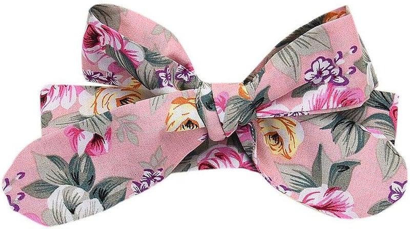 ويوبلز طقم ملابس صيفي مكون من 3 قطع للبنات الصغيرات: بلوزة قصيرة الأكمام مطبوعة + شورت مزين بالزهور + ربطة رأس - Image 5