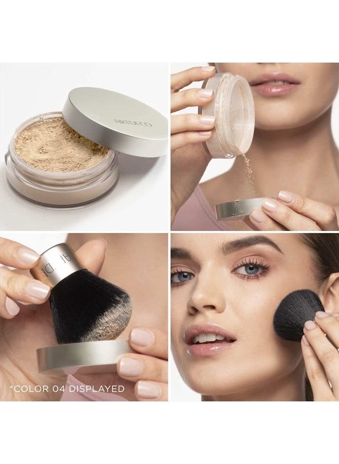 ARTDECO Mineral Powder Foundation - honey – loose setting powder for a smooth & matte finish - medium coverage - perfect for sensitive & oily skin - makeup with zinc & magnesium - vegan - 0.53 Oz  - Image 3