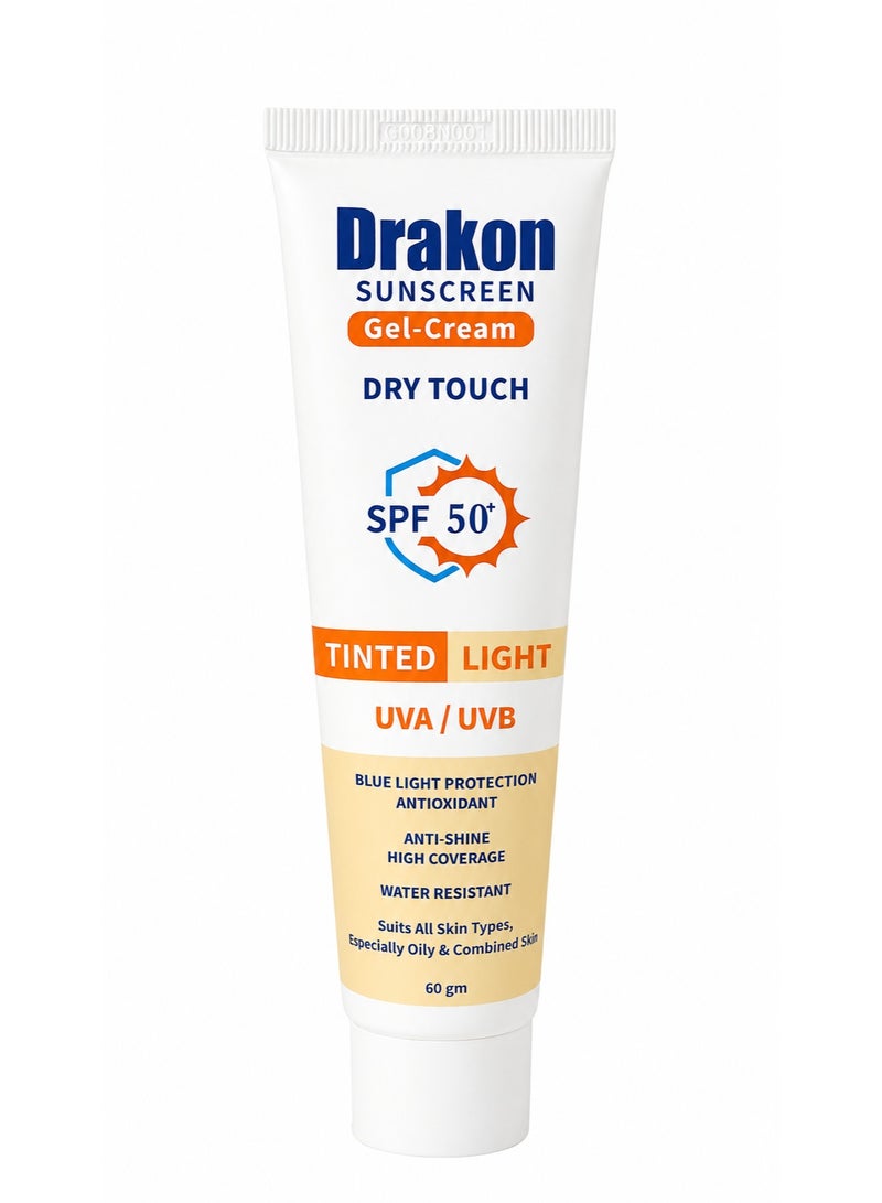 كريم-جل واقي شمس ملون بلمسة جافة (درجة فاتحة) بمعامل حماية SPF50+ - 60 جم