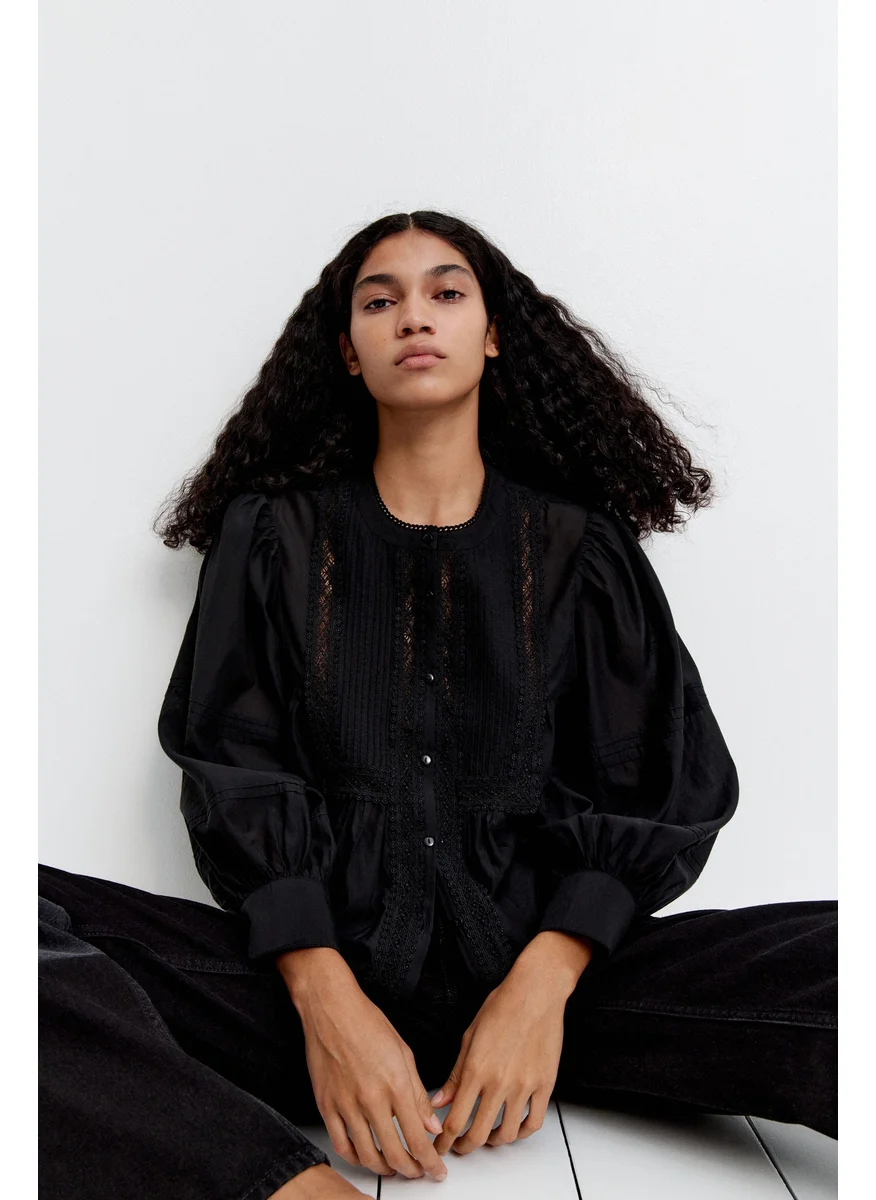 اتش اند ام Pintucked Blouse
