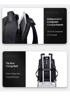 B00490 9cm Expandable Fashion Men Backpacks 15.6inch USB Charging Laptop Backpack, Black - pzsku/Z3479ACA693A2108CA2F3Z/45/_/1662495947/0e56345a-d005-4dc7-9aa6-ee4b70f00781