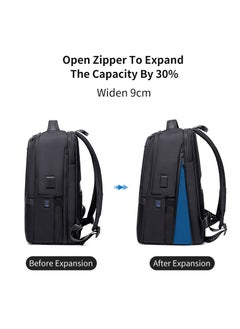 B00490 9cm Expandable Fashion Men Backpacks 15.6inch USB Charging Laptop Backpack, Black - pzsku/Z3479ACA693A2108CA2F3Z/45/_/1662495997/0e48e821-7762-489b-88f0-6d75788e1323