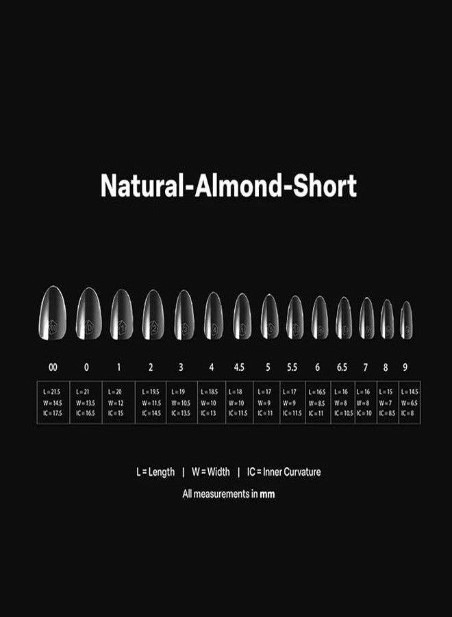 APRÉS Apres Gel-X Natural Almond Short 2.0 Box of Tips 14 sizes 600 PCS - Image 3