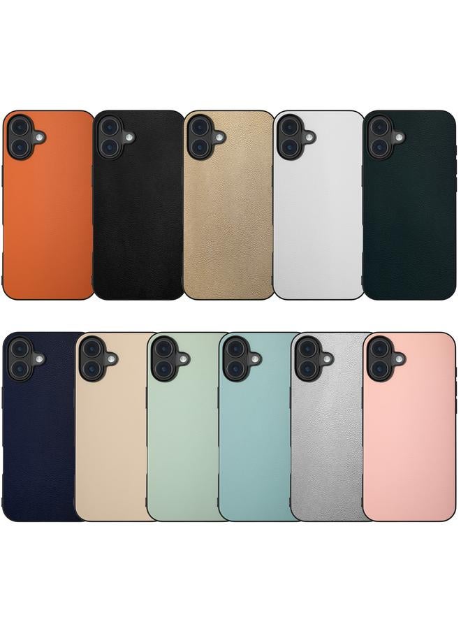 S-TOP Case For iPhone 16 Plus PU Leather Black Frame Full Coverage Phone Case - Image 5