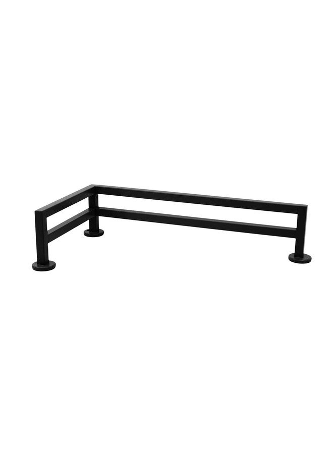 Teak Tuning Teak Tuning Fence Style, L-Shaped Fingerboard Rail, 11" - Custom Designed by Teak Tuning - Premium Solid Steel Construction, Matte Powder Coated Finish in Black - Superior Non-Slip Foam Feet  - Image 1