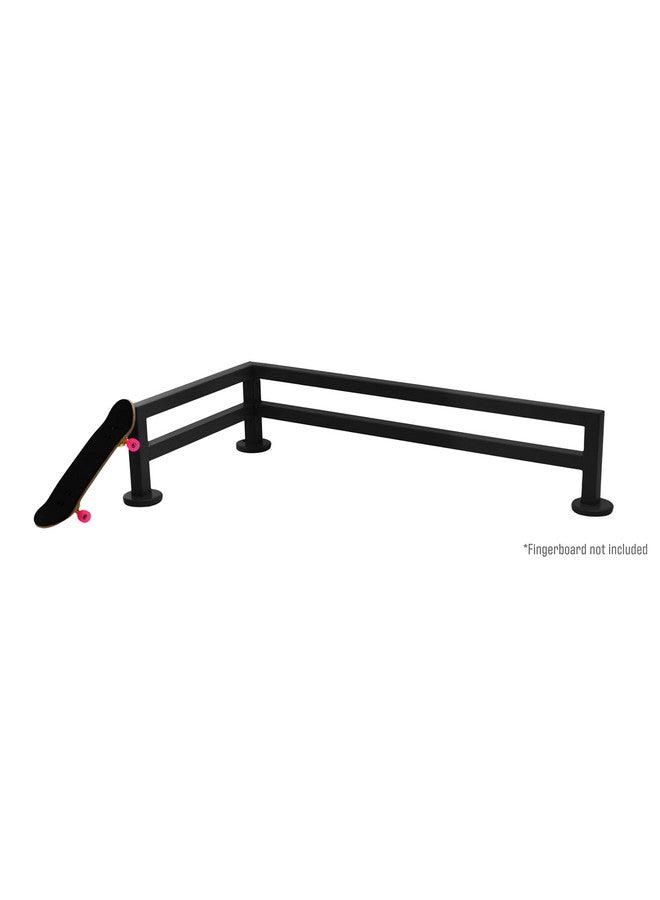 Teak Tuning Teak Tuning Fence Style, L-Shaped Fingerboard Rail, 11" - Custom Designed by Teak Tuning - Premium Solid Steel Construction, Matte Powder Coated Finish in Black - Superior Non-Slip Foam Feet  - Image 5
