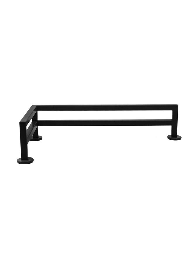 Teak Tuning Teak Tuning Fence Style, L-Shaped Fingerboard Rail, 11" - Custom Designed by Teak Tuning - Premium Solid Steel Construction, Matte Powder Coated Finish in Black - Superior Non-Slip Foam Feet  - Image 2