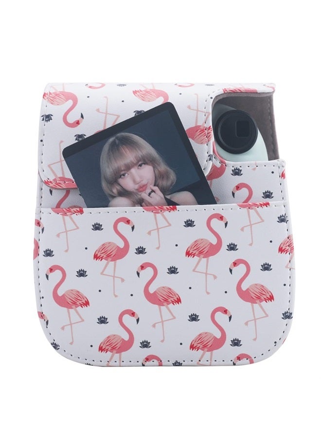Frankmate Protective Case Compatible with Fujifilm Instax Mini 12 11 9 8 Instant Film Camera with Accessory Pocket and Adjustable Strap - Image 2