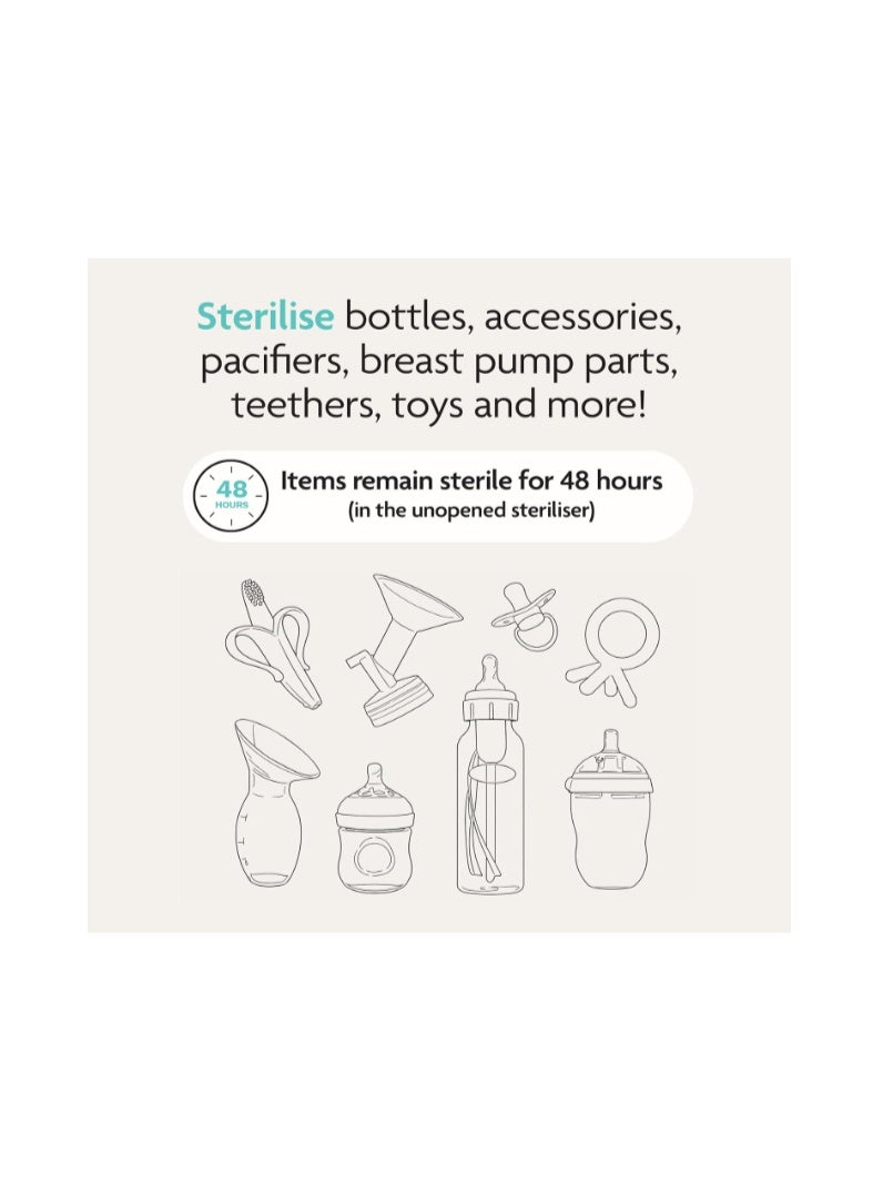 Baby Brezza Bottle Sterilizer and Dryer Advanced – 33% Faster - Largest Capacity Steam Sanitizer - Universal Sterilization Machine for Bottles + Pump Parts - HEPA Filter - Esterilizador de Biberones - Image 4